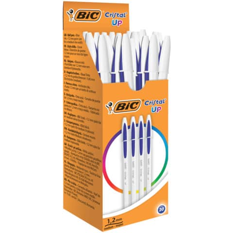 Penna a sfera con cappuccio BIC Cristal UP M 1,2 mm blu 949879
